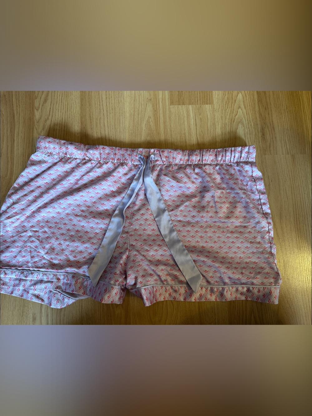 Victoria's Secret Pink and White Patterned Sleep Shorts